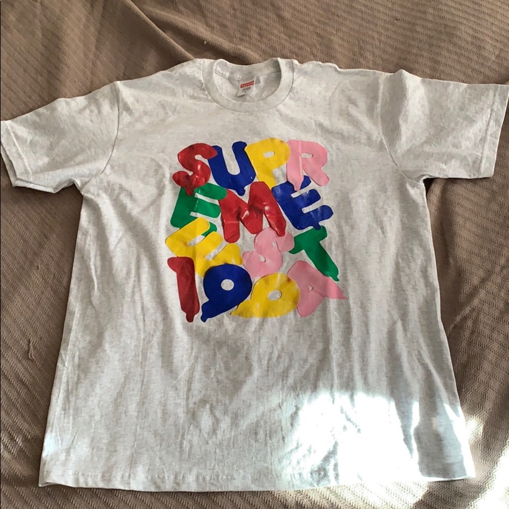 Supreme Bubble Letter Tee - image 1